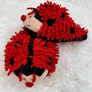 Aroma Home Fun For Feet Lady Bug Slippers Medium